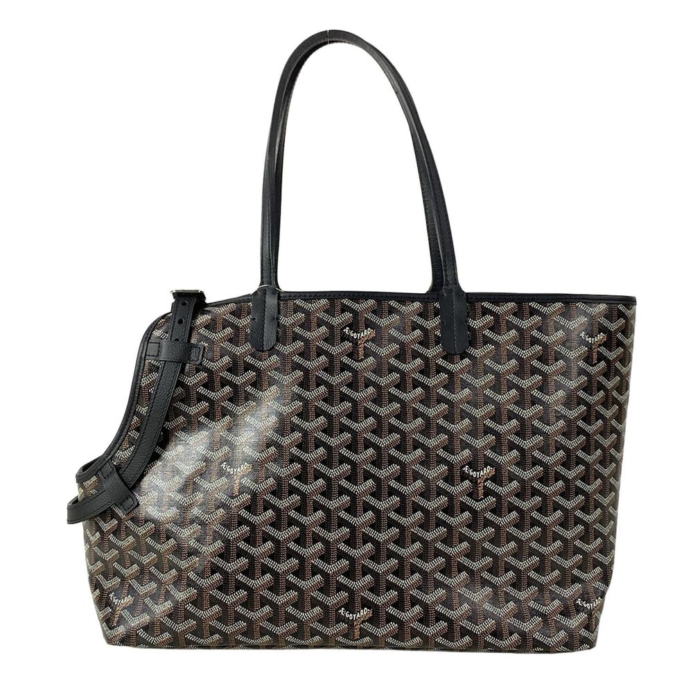 Goyard Sian Gris Bag Tote Bag Coated Canvas Leather